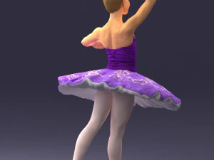 000090 Elegant Ballerina 1109 3dp 3D Print Model