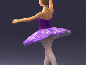 000090 Elegant Ballerina 1109 3dp 3D 프린트 모델