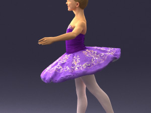 000090 Elegant Ballerina 1109 3dp 3D 프린트 모델