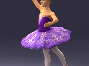 000090 Elegant Ballerina 1109 3dp 3D Print Model