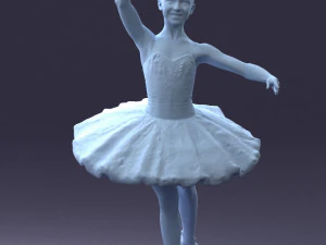 000090 Elegant Ballerina 1109 3dp 3D Print Model