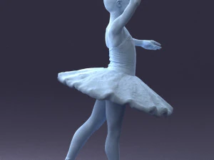 000090 Elegant Ballerina 1109 3dp 3D Print Model