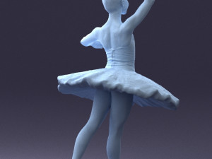 000090 Elegant Ballerina 1109 3dp 3D 프린트 모델