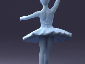 000090 Elegant Ballerina 1109 3dp 3D Print Model