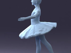 000090 Elegant Ballerina 1109 3dp 3D Print Model