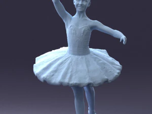 000090 Elegant Ballerina 1109 3dp 3D Print Model