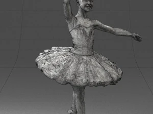 000090 Elegant Ballerina 1109 3dp 3D Print Model