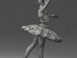000090 Elegant Ballerina 1109 3dp 3D Print Model