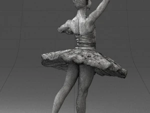 000090 Elegant Ballerina 1109 3dp 3D Print Model