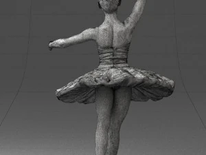 000090 Elegant Ballerina 1109 3dp 3D Print Model