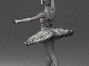 000090 Elegant Ballerina 1109 3dp 3D Print Model