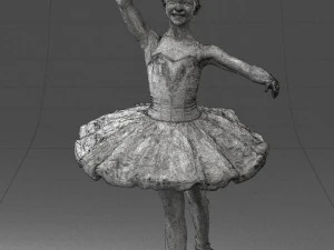 000090 Elegant Ballerina 1109 3dp 3D Print Model