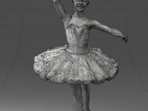 000090 Elegant Ballerina 1109 3dp 3D Print Model