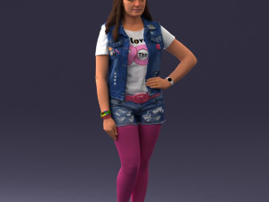 pink leggings 0721-1 Modello 3D