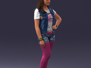 pink leggings 0721-1 Modello 3D