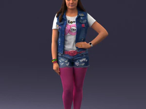 pink leggings 0721-1 3d print ready 3D Print Model