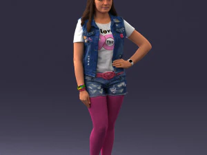pink leggings 0721-1 3d print ready 3D Print Model