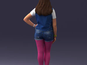 pink leggings 0721-1 3d print ready 3D Print Model