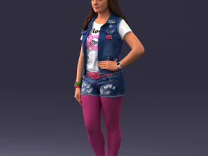 pink leggings 0721-1 3d print ready 3D Print Model