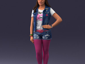 pink leggings 0721-1 3d print ready 3D 프린트 모델