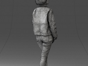 000128 Casual Young Woman in Camo Jacket 0529 3dp 3D-printmodel