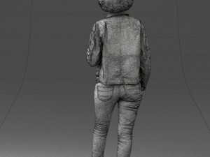 000128 Casual Young Woman in Camo Jacket 0529 3dp 3D-printmodel
