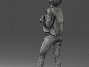 000128 Casual Young Woman in Camo Jacket 0529 3dp 3D-printmodel