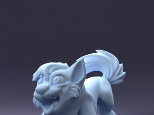 000099 Playful Cartoon Dog 1223 3D 모델
