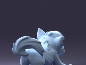 000099 Playful Cartoon Dog 1223 3D 모델