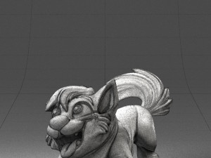 000099 Playful Cartoon Dog 1223 3D 모델