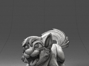 000099 Playful Cartoon Dog 1223 3D 모델