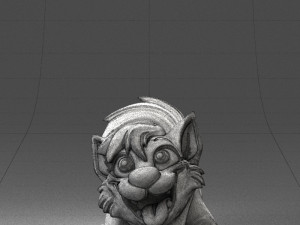 000099 Playful Cartoon Dog 1223 3D 모델
