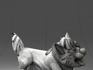 000099 Playful Cartoon Dog 1223 3D 모델