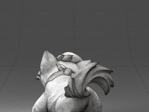 000099 Playful Cartoon Dog 1223 3D 모델