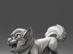 000099 Playful Cartoon Dog 1223 3D 모델