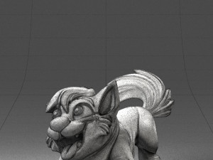 000099 Playful Cartoon Dog 1223 3D 모델