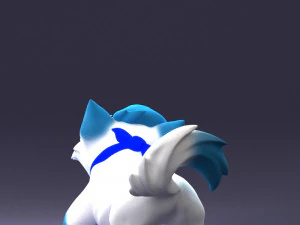 000099 Playful Cartoon Dog 1223 3dp 3D Print Model