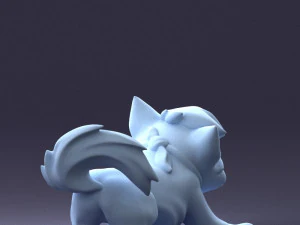 000099 Playful Cartoon Dog 1223 3dp 3D Print Model
