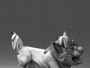 000099 Playful Cartoon Dog 1223 3dp 3D Print Model