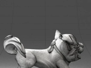 000099 Playful Cartoon Dog 1223 3dp 3D Print Model