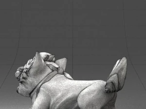 000099 Playful Cartoon Dog 1223 3dp 3D Print Model