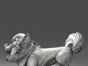 000099 Playful Cartoon Dog 1223 3dp Modello di stampa 3D