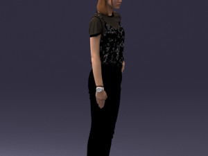 000081 Casual Woman in Modern Outfit 0912 Modèle 3D