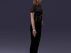 000081 Casual Woman in Modern Outfit 0912 3D Model