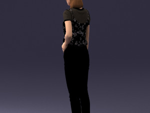 000081 Casual Woman in Modern Outfit 0912 Modèle 3D