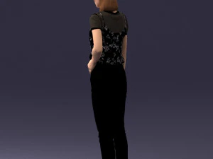 000081 Casual Woman in Modern Outfit 0912 3D Model