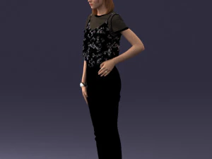 000081 Casual Woman in Modern Outfit 0912 3D Model