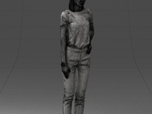 000081 Casual Woman in Modern Outfit 0912 Modèle 3D