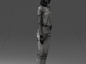 000081 Casual Woman in Modern Outfit 0912 Modèle 3D