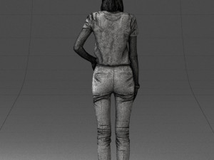 000081 Casual Woman in Modern Outfit 0912 Modèle 3D